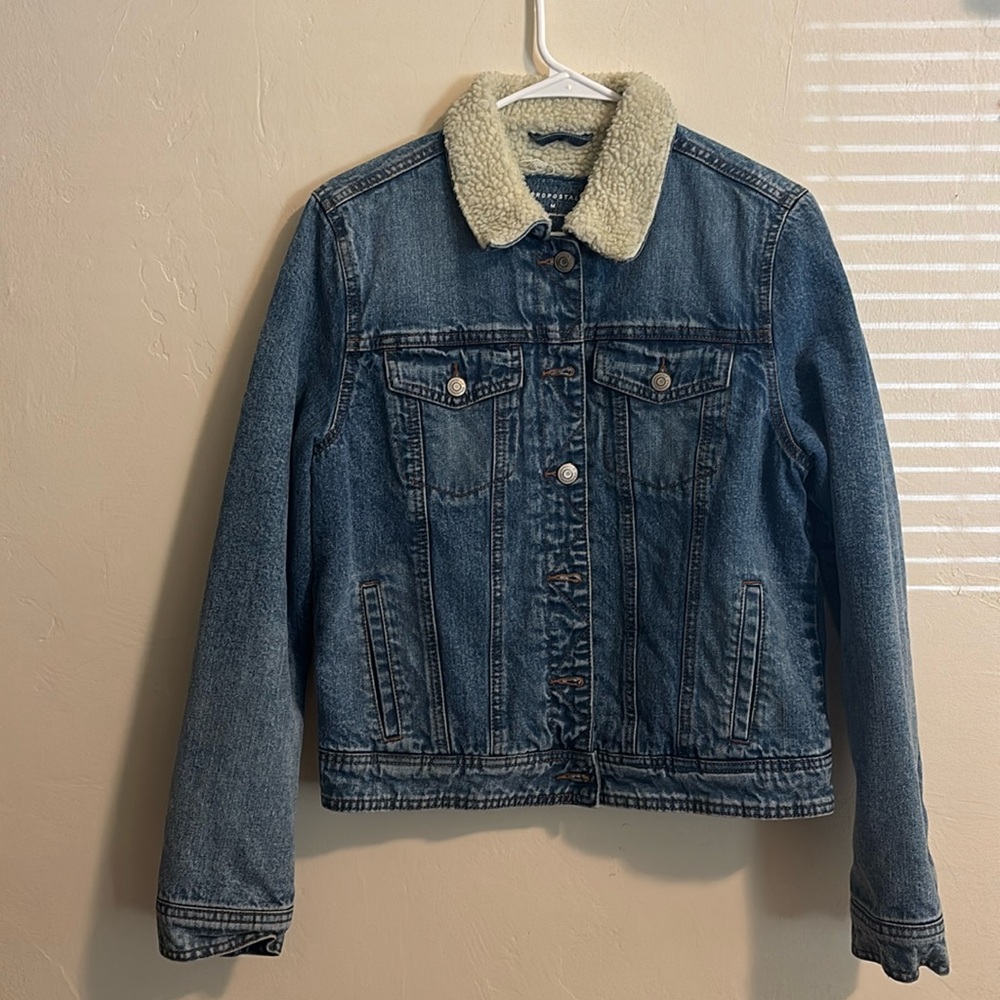 Aeropostal Jean Sherpa Jacket